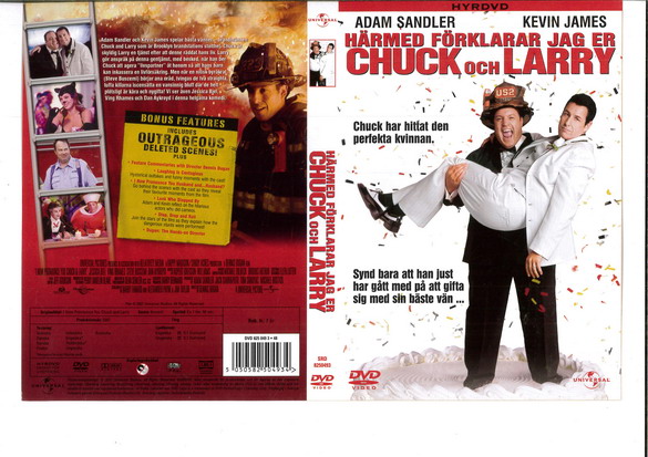 HÄRMED FÖRKLARAR JAG ER CHUCK AND LARRY (DVD OMSLAG)