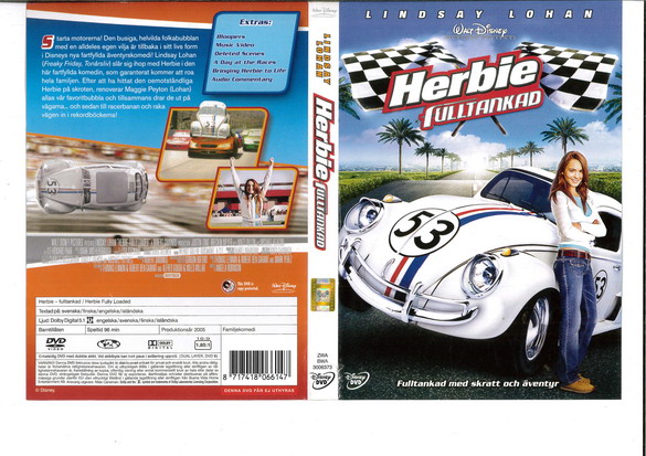HERBIE - FULLTANKAD (DVD OMSLAG)
