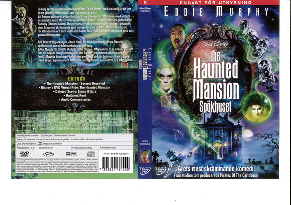 HAUNTED MANSION (DVD OMSLAG)