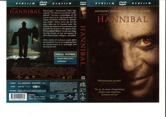 HANNIBAL (DVD OMSLAG)