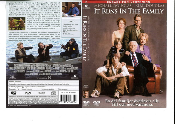 IT RUNS IN THE FAMILY (DVD OMSLAG)