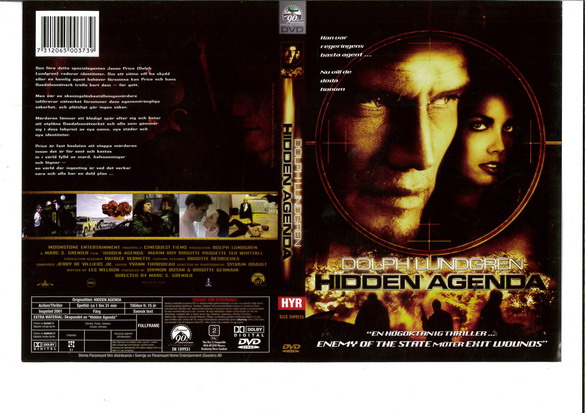 HIDDEN AGENDA (DVD OMSLAG)