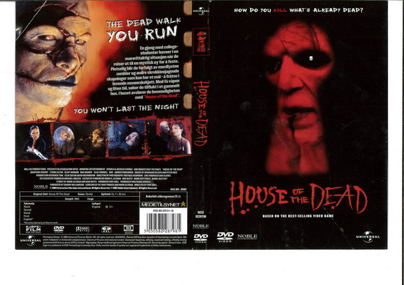 HOUSE OF THE DEAD (DVD OMSLAG)