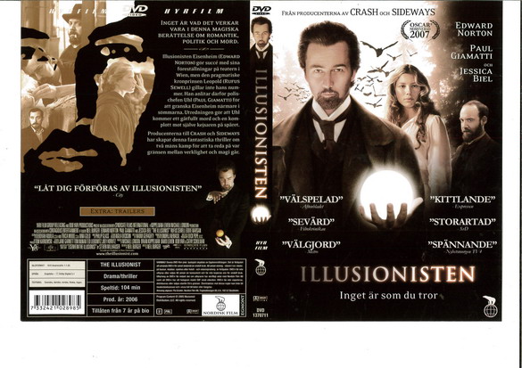 ILLUSIONISTEN (DVD OMSLAG)
