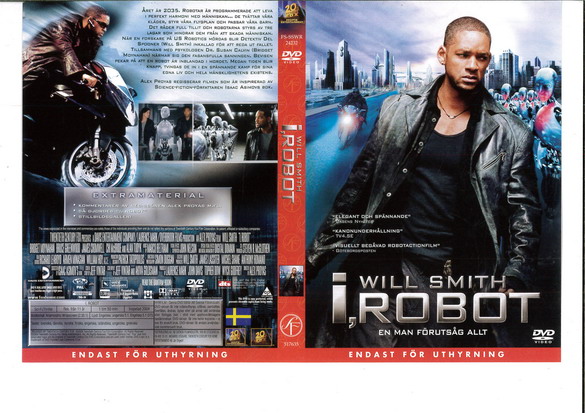 I, ROBOT (DVD OMSLAG)