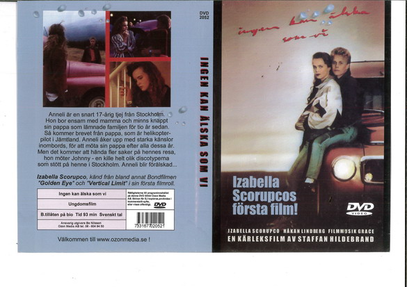 INGEN KAN ÄLSKA SOM VI (DVD OMSLAG)