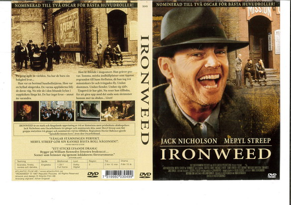 IRONWEED (DVD OMSLAG)