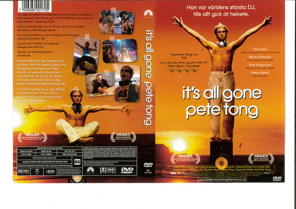 IT\'S ALL GONE PETE TONG (DVD OMSLAG)