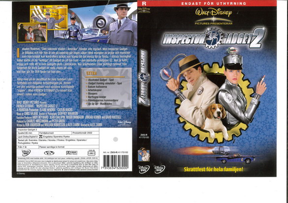INSPECTOR GADGET 2 (DVD OMSLAG)