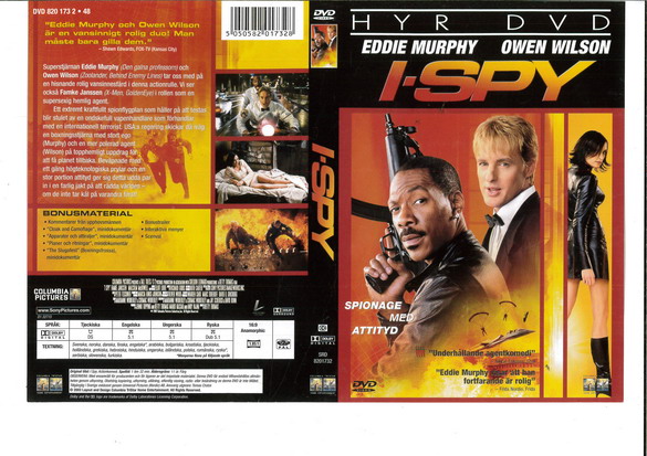 I SPY (DVD OMSLAG)