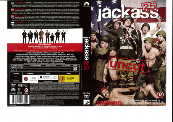 JACKASS 2.5 (DVD OMSLAG)