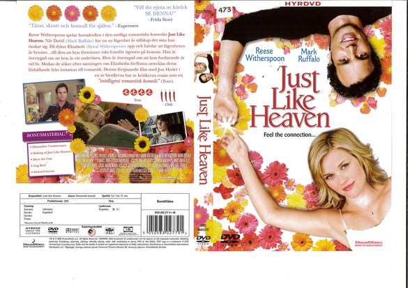 JUST LIKE HEAVEN (DVD OMSLAG)