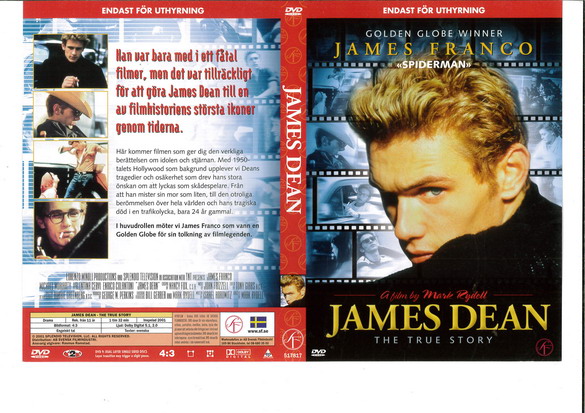 JAMES DEAN - THE TRUE STORY (DVD OMSLAG)