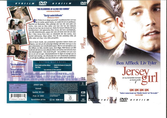 JERSEY GIRL (DVD OMSLAG)