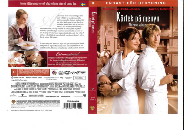 KÄRLEK PÅ MENYN (DVD OMSLAG)