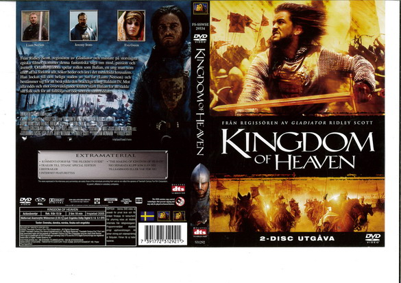 KINGDOM OF HEAVEN (DVD OMSLAG)