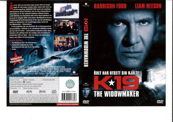 K-19 THE WIDOWMAKER (DVD OMSLAG)
