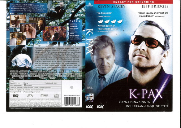 K-PAX (DVD OMSLAG)