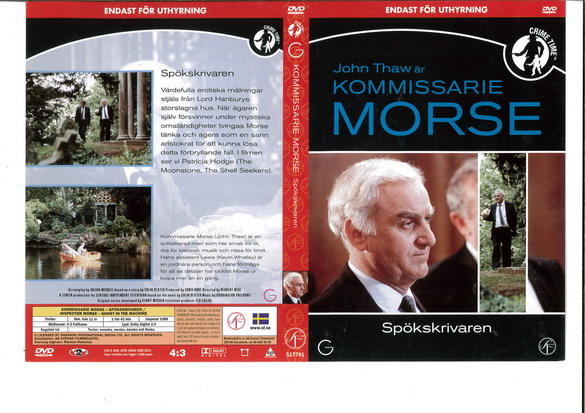KOMMISARIE MORSE: SPÖKSKRIVAREN (DVD OMSLAG)