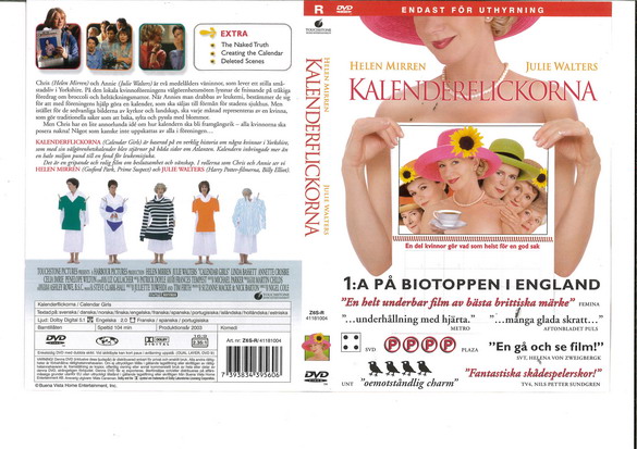 KALENDERFLICKORNA (DVD OMSLAG)