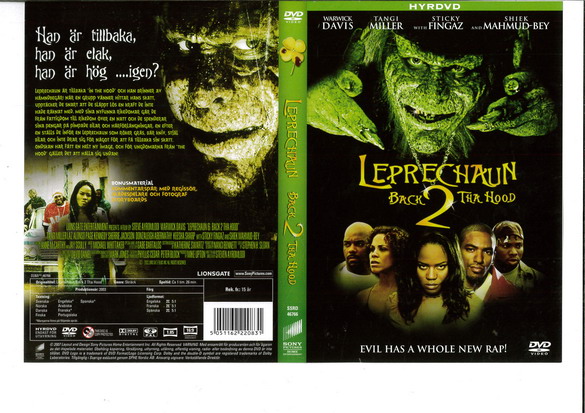 LEPRECHAUN - BACK 2 THA HOOD (DVD OMSLAG) - HYR