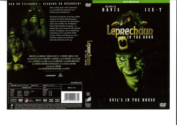 LEPRECHAUN IN THE HOOD (DVD OMSLAG) - HYR