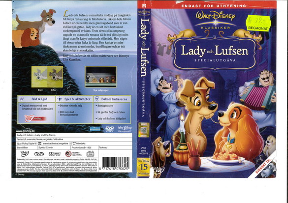 LADY OCH LUFSEN (DVD OMSLAG)
