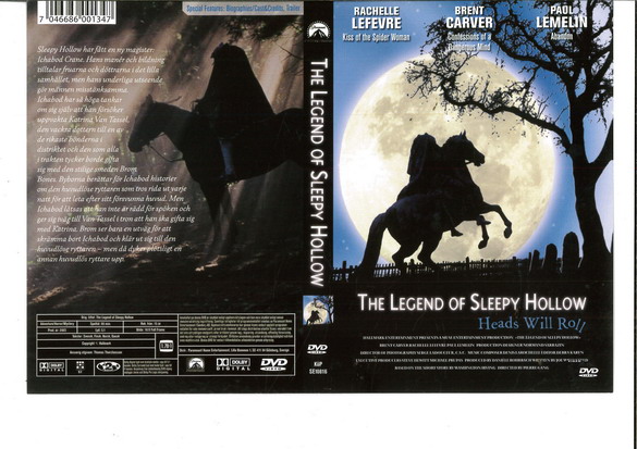 LEGEND OF SLEEPY HOLLOW (DVD OMSLAG)