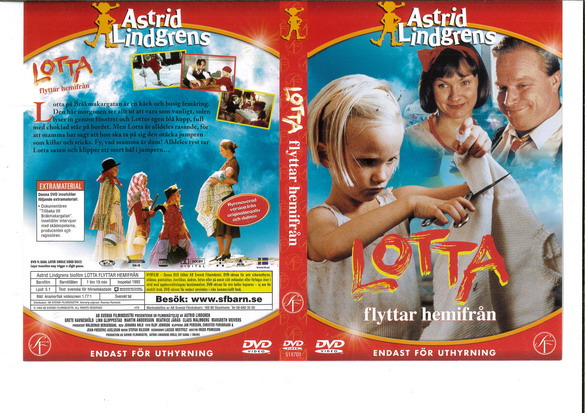 LOTTA FLYTTAR HEMIFRÅN (DVD OMSLAG)