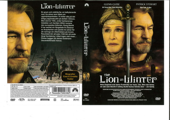 LION IN WINTER (DVD OMSLAG)