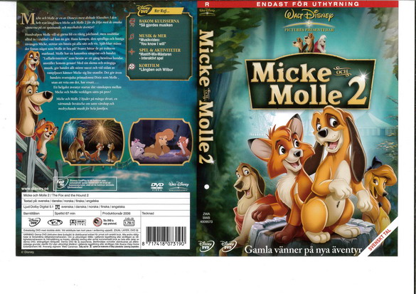 MICKE OCH MOLLE 2 (DVD OMSLAG)