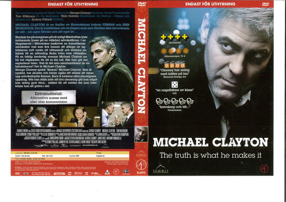 MICHAEL CLAYTON (DVD OMSLAG)
