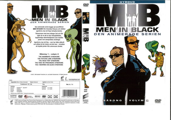 MEN IN BLACK - DEN ANIMERADE SERIEN SÄS. 1 VOL. 2 (DVD OMSLAG)