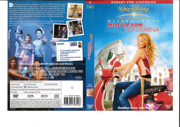 MITT LIV SOM POPSTJÄRNA (DVD OMSLAG)