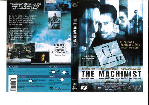 MACHINIST (DVD OMSLAG)