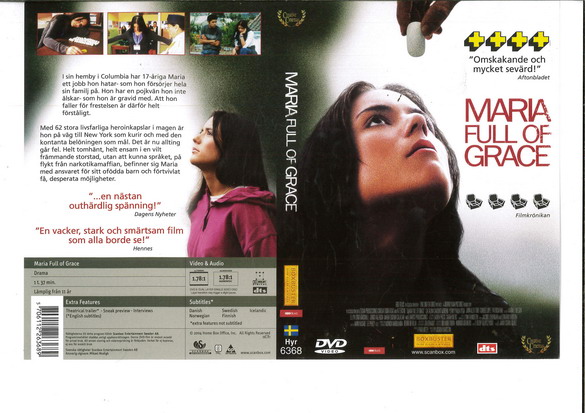 MARIA FULL OF GRACE (DVD OMSLAG)