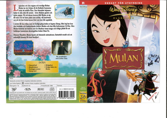 MULAN (DVD OMSLAG)