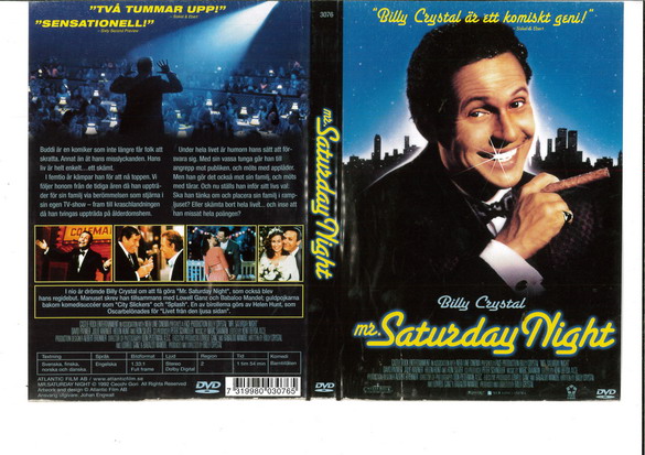 MR. SATURDAY NIGHT (DVD OMSLAG)