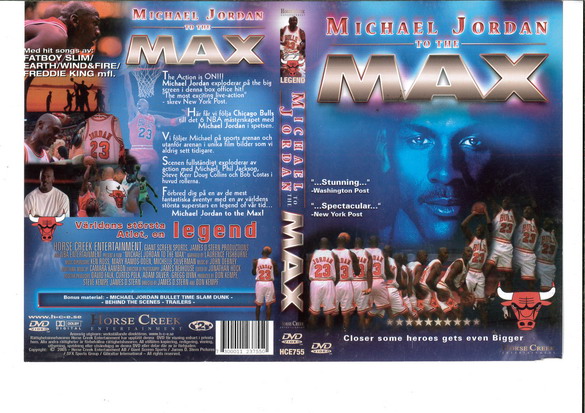 MICHAEL JORDAN TO THE MAX (DVD OMSLAG)