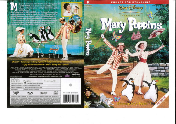 MARY POPPINS (DVD OMSLAG)