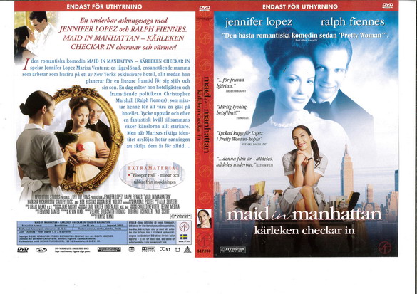 MAID IN MANHATTAN (DVD OMSLAG)