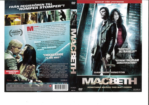 MACBETH (DVD OMSLAG)
