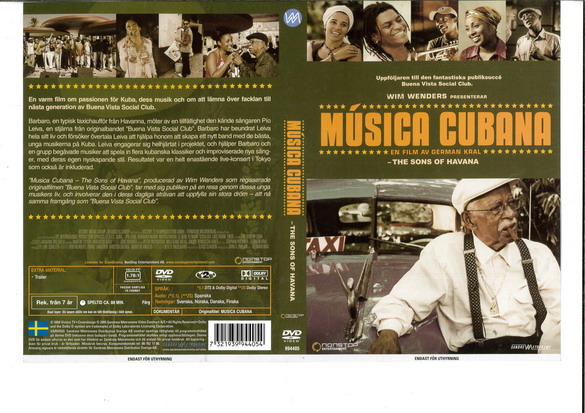 MUSICA CABANA (DVD OMSLAG)