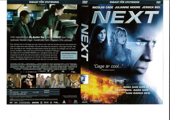 NEXT (DVD OMSLAG)