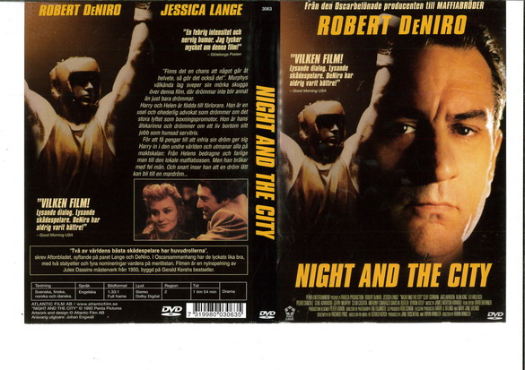 NIGHT AND THE CITY (DVD OMSLAG)