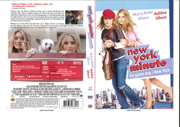 NEW YORK MINUTE: EN GALEN DAG I NEW YORK (DVD OMSLAG)
