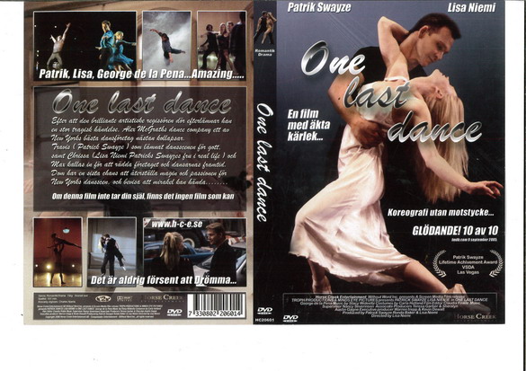 ONE LAST DANCE (DVD OMSLAG)