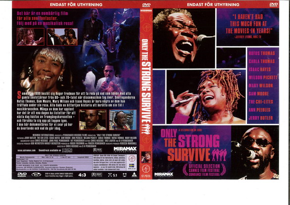 ONLY THE STRONG SURVIVE (DVD OMSLAG)