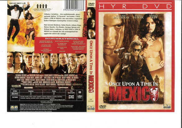 ONCE UPON A TIME IN MEXICO (DVD OMSLAG)