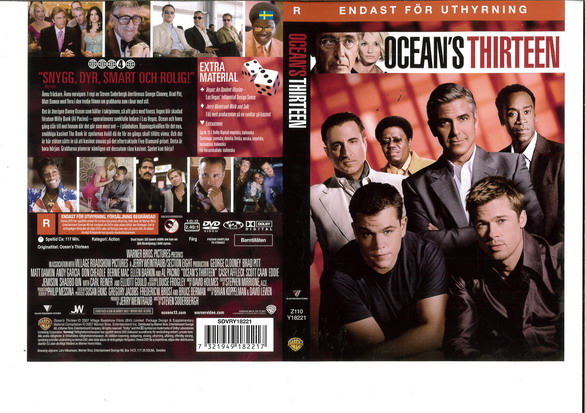 OCEAN'S THIRTEEN (DVD OMSLAG)
